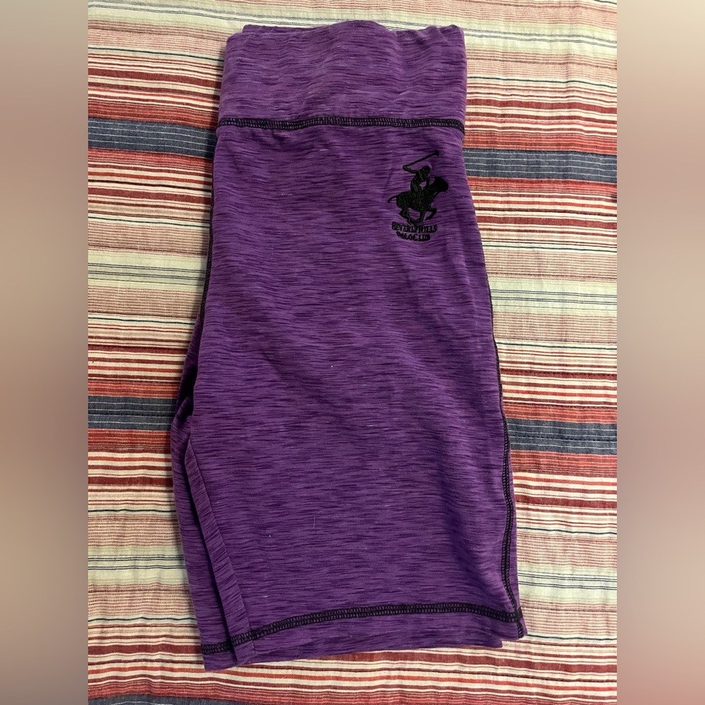 Purple Polo athletic biker shorts M